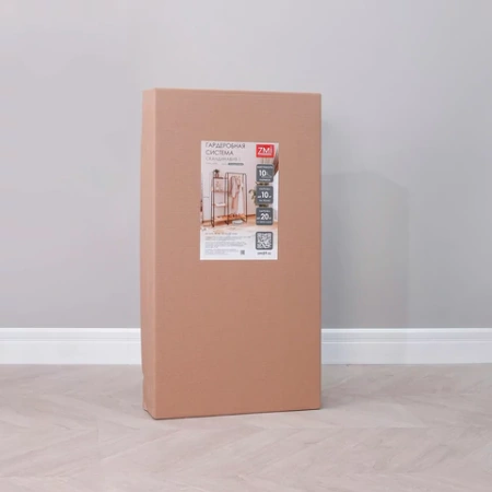 Вешалка-стеллаж ZMI "Скандинавия-1", 1470х1100х385 мм, 5 полок, металл/ЛДСП, белая/дуб, ГСС1 Б 700931 - МСК «Форвард»