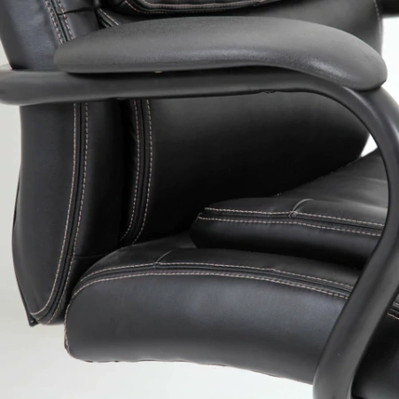 Кресло офисное BRABIX PREMIUM "Heavy Duty HD-004", НАГРУЗКА до 200 кг, экокожа, черное, 531942 - МСК «Форвард»