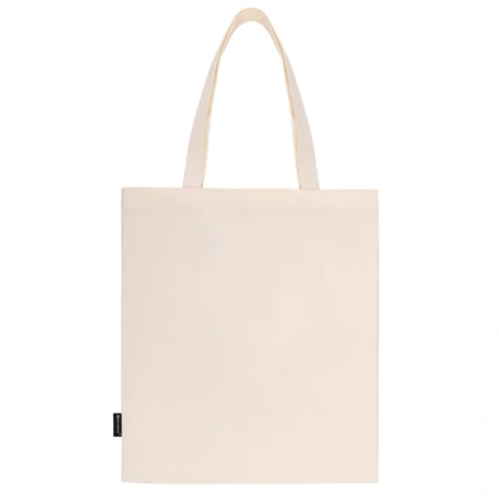 Сумка шоппер BRAUBERG PREMIUM, канвас, 40х35 см, на кнопке, карман, бежевый, "Yin-yang", 271901 - МСК «Форвард»