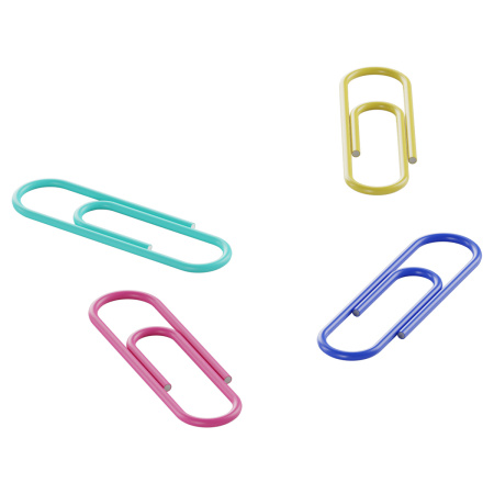 Скрепки 28мм, Berlingo, 100шт., цветные, ПВХ упак., европодвес, ассорти пастель DBs_28100e 330189 - МСК «Форвард»