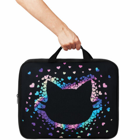 Папка на молнии с ручками BRAUBERG А4, 1 отделение, полиэстер, 80 мм, "Pretty face", 273307 ПРОДАЖИ ПРЕКРАЩЕНЫ - МСК «Форвард»