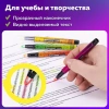 Набор текстовыделителей с прозрачным наконечником 4 ЦВЕТА, BRAUBERG "Clear", линия 1-5 мм, 152426 - МСК «Форвард»
