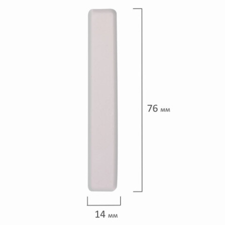 Мел белый квадратный 100 штук, ЮНЛАНДИЯ (Алгем), картонная упаковка, 229070 - МСК «Форвард»