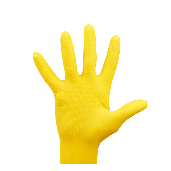 Перчатки резиновые хозяйственные OfficeClean Универсальные, разм. XL, желтые, пакет с европодвесом 248568 ЧЕСТНЫЙ ЗНАК! - МСК «Форвард»