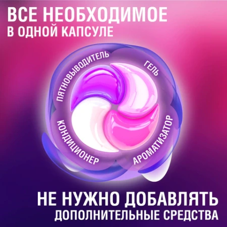 Капсулы для стирки большие концентрат 4 в 1, с кондиционером, "Магия сакуры", 60 шт., LAIMA, 608877 - МСК «Форвард»