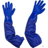 Перчатки КЩС хлопок/ПВХ Safeprotect Ойлрезист Лонг с хлопковым напылением синие (размер 9, L) 1726734 - МСК «Форвард»