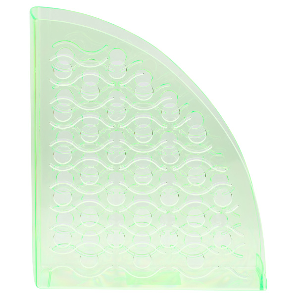 Лоток для бумаг вертикальный СТАММ "Вега", тонированный неоновый зеленый, ширина 90мм ЛТВ-31746 351509 - МСК «Форвард»