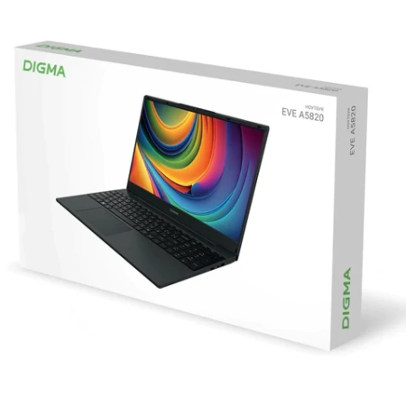 Ноутбук DIGMA EVE A5820 15,6", Ryzen 3 3200U 8 Гб, SSD 256 Гб, Windows 11 Pro, черный, DN15R3-8CXW02 354963 - МСК «Форвард»
