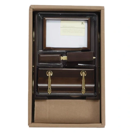 Набор подарочный настольный BESTAR "Apollon" из дерева, 6 предметов, цвет "орех", 236352 - МСК «Форвард»