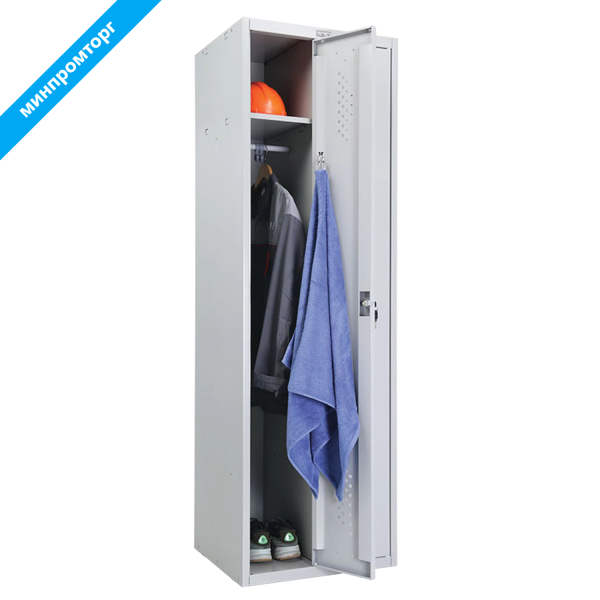 Шкаф металлический для одежды ПРАКТИК "LS-21", двухсекционный (в1830*ш575*г500мм;29кг), разборный 290472