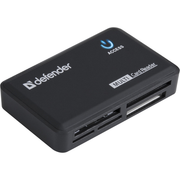 Картридер DEFENDER OPTIMUS USB 2.0, порты SD/MMC, TF, M2, MC, CF, XD, 83501 511271