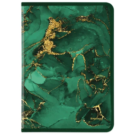 Папка на молнии для документов и тетрадей пластиковая BRAUBERG "Мрамор", А4, 330х230 мм, 0,5 мм, ассорти, 273932 - МСК «Форвард»