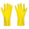 Перчатки латексные SCAFFA "Луч", КЩС-2, хлопчатобумажное напыление, р. 9, L, желтые, 00-01017718 701641 - МСК «Форвард»
