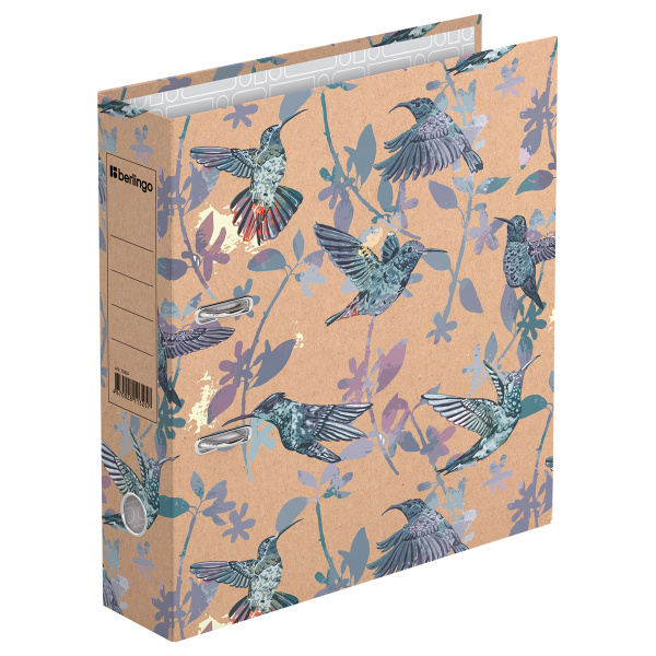 Папка-регистратор Berlingo "Hummingbird", 70мм, крафт-бумага, с рисунком  ATk_70404 275427 - МСК «Форвард»