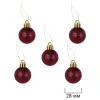 Шары елочные НАБОР 54 предмета "Burgundy Style", пластик, бордо, ЗОЛОТАЯ СКАЗКА, 592591 - МСК «Форвард»