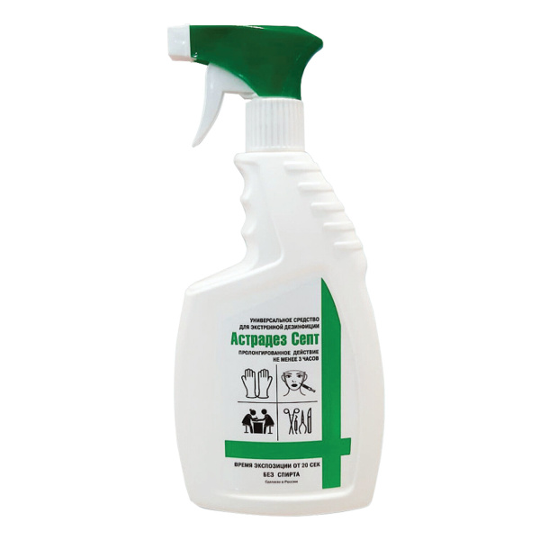 Антисептик для рук/поверхн (б/спирт) 750мл АСТРАДЕЗ-СЕПТ, дезинф, жидкость, распылитель, 606923 ЧЕСТНЫЙ ЗНАК!