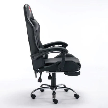 Кресло компьютерное BRABIX "Dexter GM-135", подножка, две подушки, экокожа, черное, 532800 - МСК «Форвард»