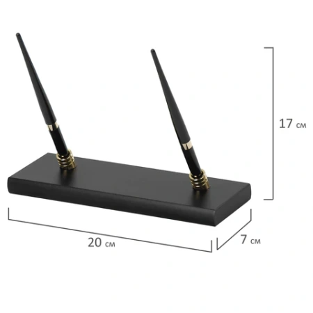 Набор подарочный настольный BESTAR "Platon" из дерева, 11 предметов, цвет "черное дерево", 237214 - МСК «Форвард»