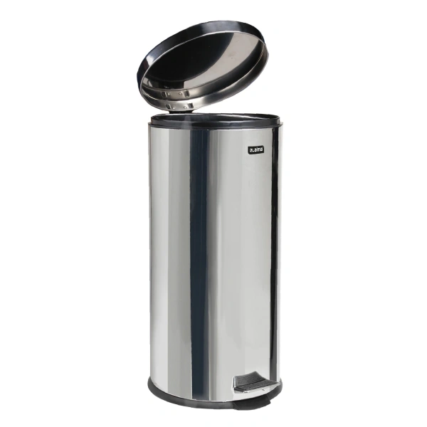 Ведро-контейнер для мусора (урна) с педалью LAIMA "Classic", 30 л.,зеркальное, нержав. сталь, 232263