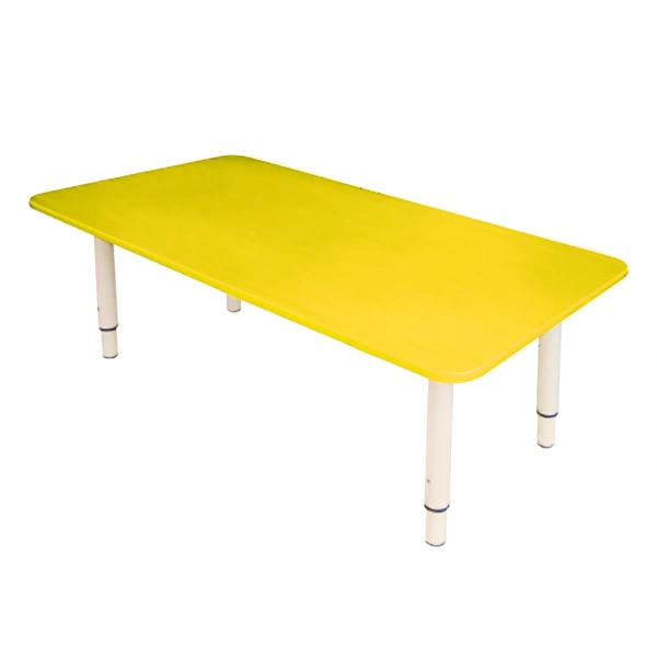 Стол детский "Дошколенок" (ш900*г450*в400-580мм), рост 0-3 (85-145см),пластик желтый, 531599