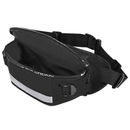 Сумка на пояс HEIKKI RIO (ХЕЙКИ), два отделения, регулируемый ремень, светоотражающий элемент, 36х9х13 см, 272618 - МСК «Форвард»