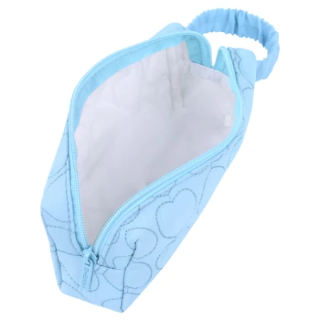 Пенал-косметичка HEIKKI (ХЕЙКИ) с ручкой, 1 отделение, стеганый полиэстер, 21х8х5 см, голубой, 273607 - МСК «Форвард»