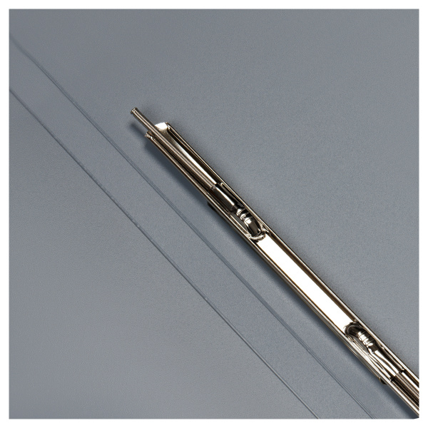 Папка с пружинным cкоросшивателем СТАММ А4, 14мм, 500мкм, пластик, серая ММ-30667 355642 - МСК «Форвард»