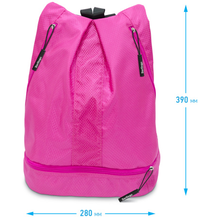 Мешок-сумка 1 отделение Berlingo "Classic pink", 39*28*19см, 1 карман, отделение для обуви MS1051 336907 - МСК «Форвард»