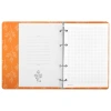 Тетрадь на кольцах А5 160х212 мм, 120 листов, картон, выборочный лак, клетка, BRAUBERG, "Flowers", 404729 - МСК «Форвард»