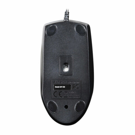 Мышь проводная A4TECH OP-720, USB, 2 кнопки + 1 колесо-кнопка, оптическая, черная, 513289 513921 - МСК «Форвард»