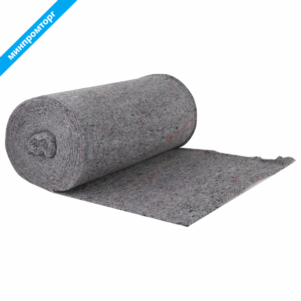 Полотно ХПП холстопрошивное ПЛОТНОЕ серое, 0,75х50м, 240(±10)г/м2, шаг 2,5мм, LAIMA Премиум, 603587