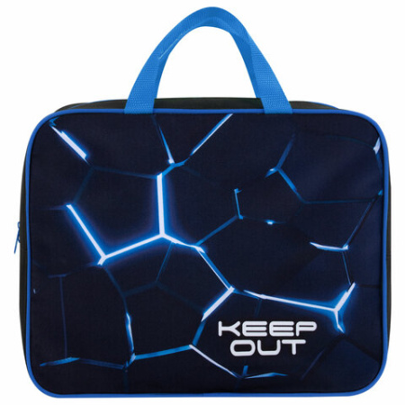 Папка на молнии с ручками BRAUBERG А4, 1 отделение, полиэстер, 80 мм, "Digital lava", 272182 - МСК «Форвард»