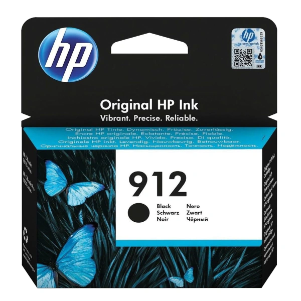 Картридж струйный HP (3YL80AE) для HP OfficeJet Pro 8023, №912 черный, ресурс 300 стр, ориг. 3YL80AE 363467