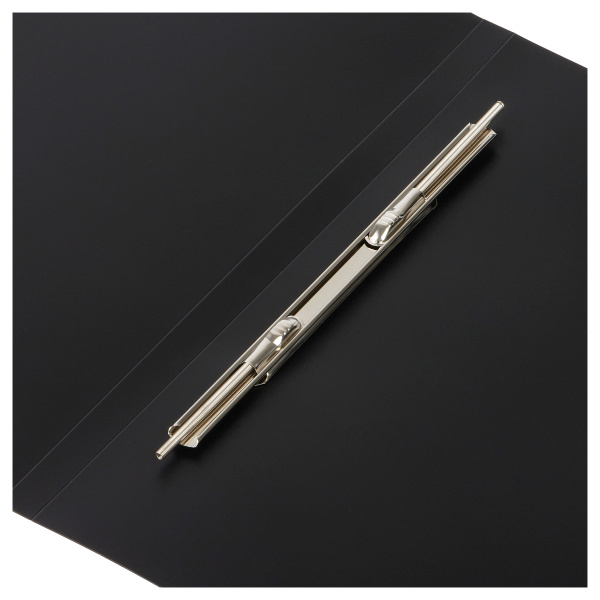 Папка с пружинным скоросшивателем СТАММ А4, 14мм, 500мкм, пластик, черная ММ-32220 343157 - МСК «Форвард»