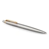 Ручка шариковая PARKER "Jotter Core Stainless Steel GT", корпус серебро, позолота, синяя, 1953182 142376 - МСК «Форвард»