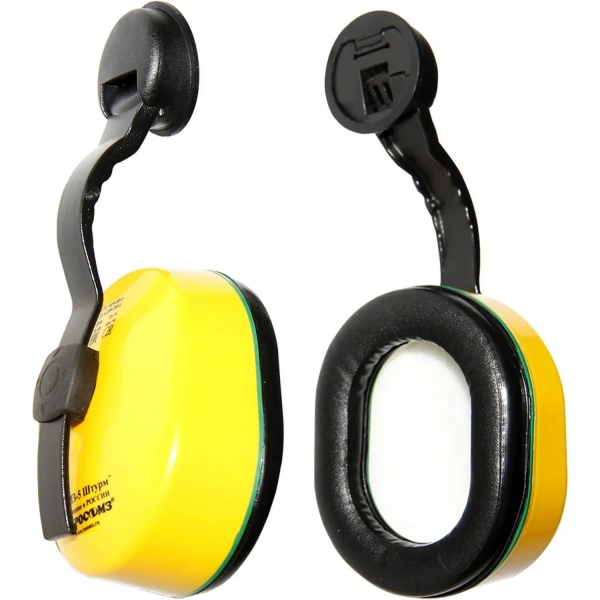Наушники противошумные пассивные РОСОМЗ СОМЗ-5 Штурм с креплением на каску 27 дБ желтые (60105) 703600 минпромторг - МСК «Форвард»