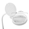 Лупа настольная с LED-ПОДСВЕТКОЙ, диаметр 110 мм, увеличение 3, корпус белый, BRAUBERG, 455930 - МСК «Форвард»