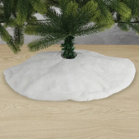 Новогодний коврик под елку, белый, 60 см, полиэстер, подвес, ЗОЛОТАЯ СКАЗКА, 592157 - МСК «Форвард»