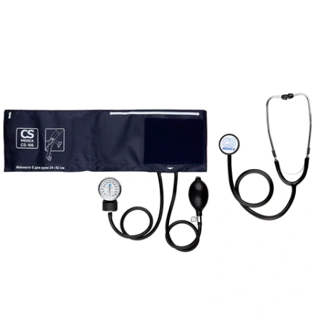 Тонометр CS Medica CS-106 с фонендоскопом, манжета 24-42 см, механический, на плечо, CS-106f 631372 - МСК «Форвард»