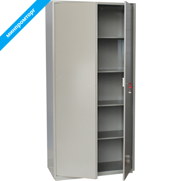 Шкаф металлический для документов BRABIX КBS-10 (в1803*ш880*г390мм;77кг), 2 отд., сварной, 291159