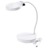 Лупа настольная с LED-ПОДСВЕТКОЙ, диаметр 110 мм, увеличение 3, корпус белый, BRAUBERG, 455930 - МСК «Форвард»