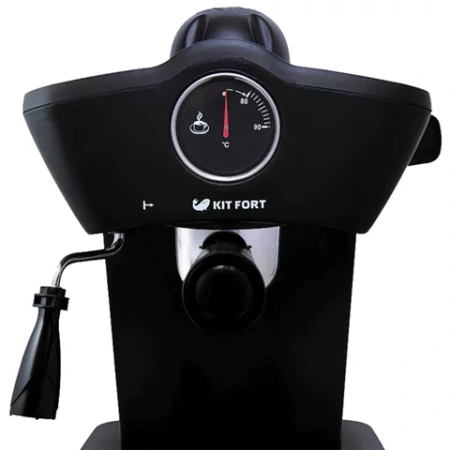 Кофеварка рожковая KITFORT КТ-706, 800 Вт, объем 0,25 л, 3,5 бар, ручной капучинатор, черная 454863 - МСК «Форвард»