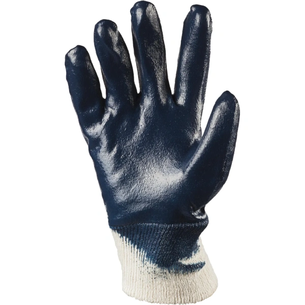 Перчатки рабочие защитные Diggerman РЧ хлопковые с нитрильным покрытием белые/синие (размер 9-10 (XL)) 1483086 - МСК «Форвард»