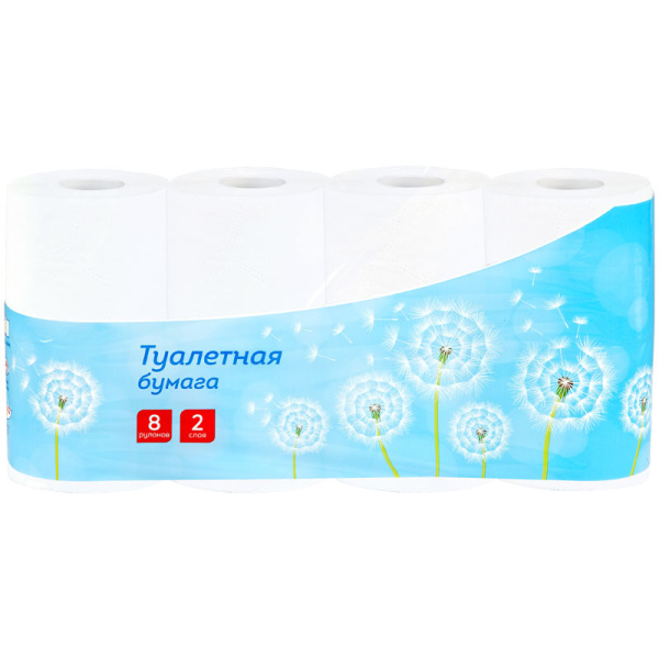 Бумага туалетная OfficeClean, 2-слойная, 8шт., 28,5м/рул., тиснение, белая 325789 - МСК «Форвард»