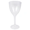 Бокал одноразовый 250 мл для вина КОМПЛЕКТ 100шт пластиковый, прозрачная высокая ножка, ВЗЛП, 1013 609218 - МСК «Форвард»