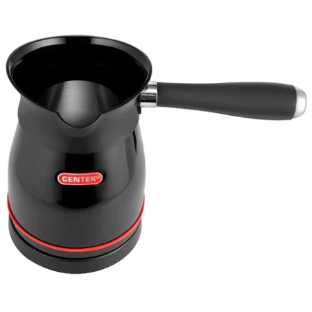 Турка электрическая CENTEK CT-1098, 0,5 л, 480 Вт, механическое управление, стальная, черная, CT-1098 SS 457626 - МСК «Форвард»