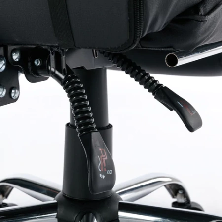 Кресло компьютерное BRABIX "Dexter GM-135", подножка, две подушки, экокожа, черное, 532800 - МСК «Форвард»