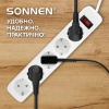 Сетевой фильтр SONNEN SPW-305, 5 розеток с заземлением, выключатель, 10 А, 3 м, белый, 513654 - МСК «Форвард»