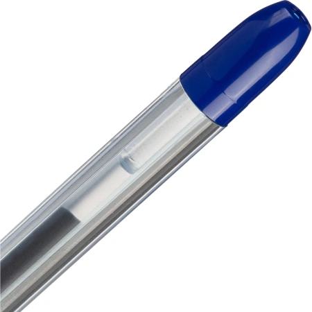 Ручка гелевая Unomax (Unimax) Max Gel синяя узел 0,5мм игольч. након. грип корпус прозрачный 722472 - МСК «Форвард»