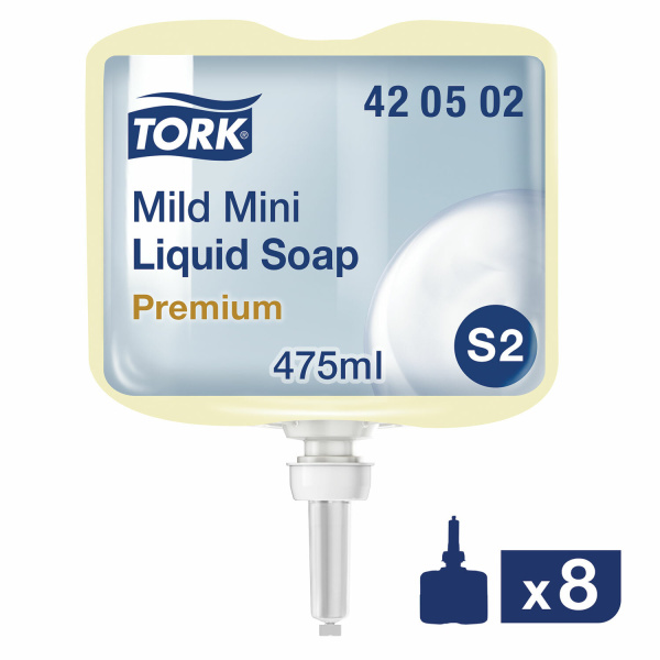Картридж с жидким мылом одноразовый TORK (Система S2) Premium, 0,475л, 420502 600233